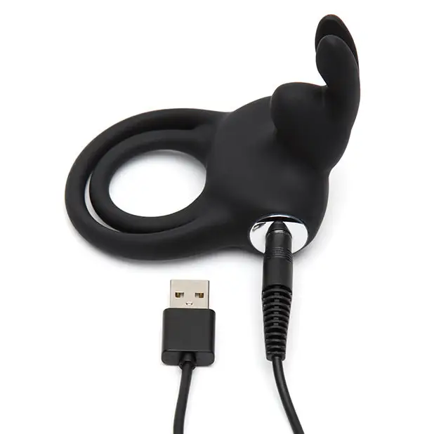 Happy Rabbit Cock Ring - Black - Stimulators