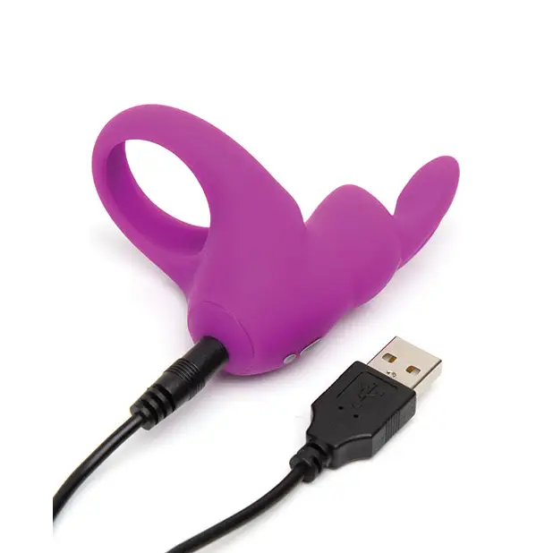 Happy Rabbit Rechargeable Cock Ring - Purple - Penis Enhancement