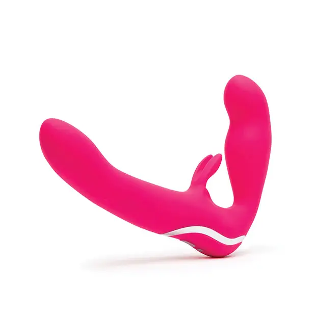 Happy Rabbit Strapless Strap on Rabbit Vibe - Pink - Vibrators