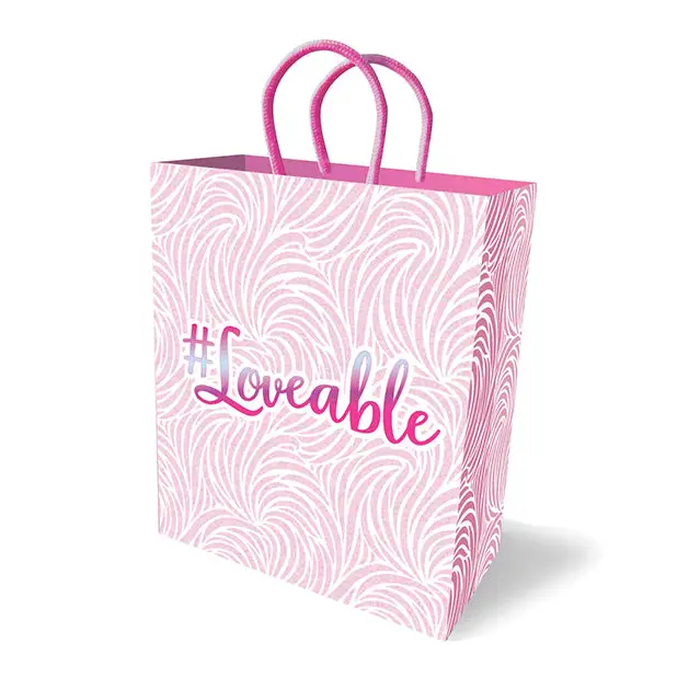 Hash Tag Loveable Gift Bag - Bachelorette & Party Supplies