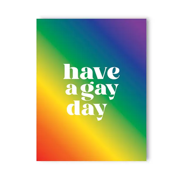 Have A Gay Day Naughty Greeting Card - Bachelorette & Party Supplies
