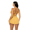 Hazel Peek-A-Boo Cup Babydoll w/G-String Panty - Yellow S/M - Lingerie - Hanging