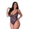 Hazy Dayz Shrooms Teddy - Black QN - Lingerie - Plus/Queen - Packaged