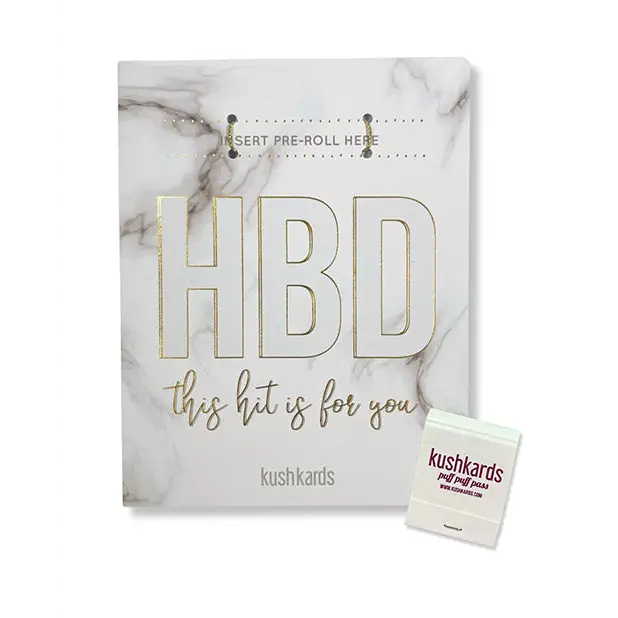 HBD Birthday Greeting Card w/Matchbook - Bachelorette & Party Supplies