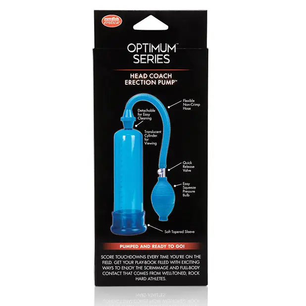 Head Coach Erection Pump - Blue - Penis Enhancement
