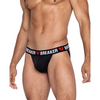 Heartbreaker Jockstrap w/Contoured Pouch & Elastic Rear Straps Black/Red LG - Lingerie - Hanging