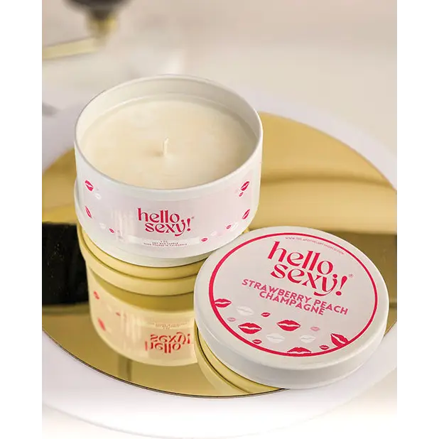Hello Sexy! Candle - Strawberry Peach Champagne - Setting The Mood