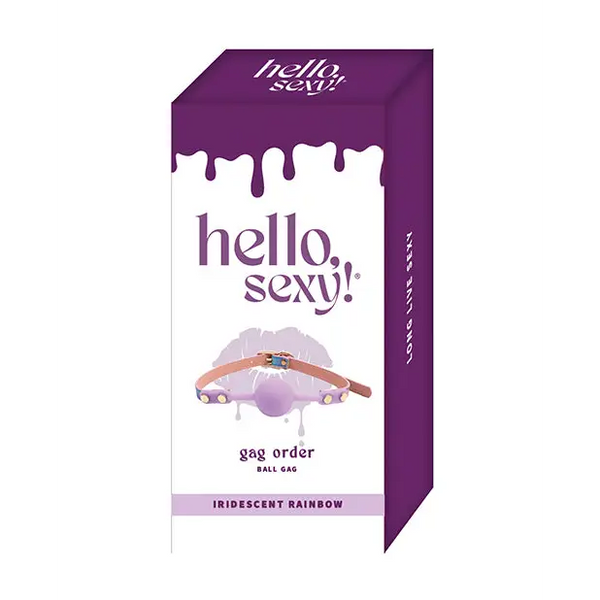 Hello Sexy! Gag Order - Iridescent Rainbow - Bondage Blindfolds & Restraints