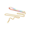 Hello Sexy! Hot Bitch Collar & Leash - Iridescent Rainbow - Bondage Blindfolds & Restraints