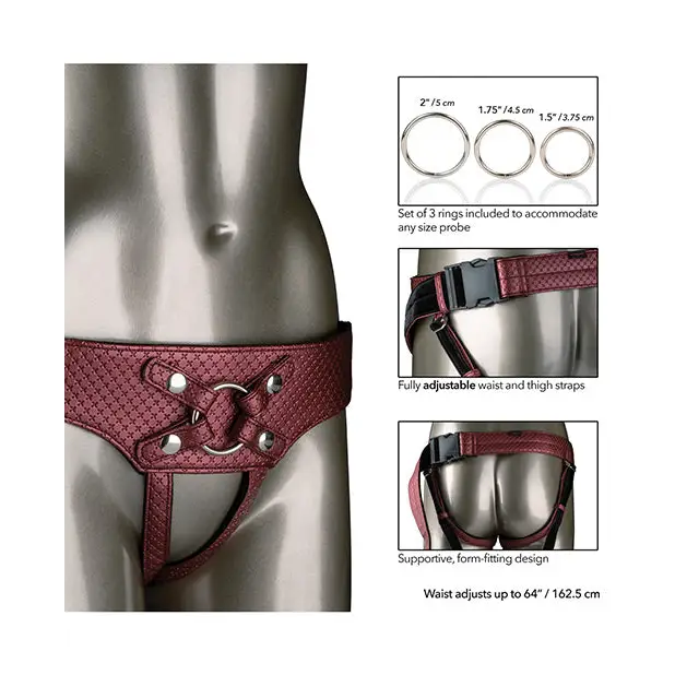 Her Royal Harness The Regal Empress - Red - Strap Ons