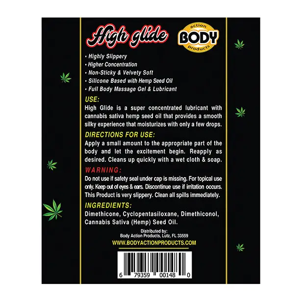 High Glide Erotic Lubricant - 2.3 oz Bottle - Lubricants