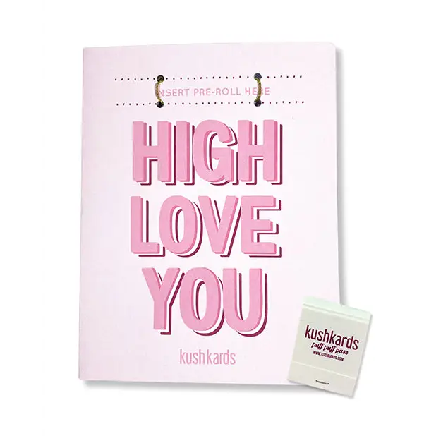 High Love You Greeting Card w/Matchbook - Bachelorette & Party Supplies