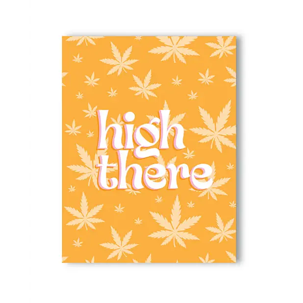 High There 420 Greeting Card - Bachelorette & Party Supplies