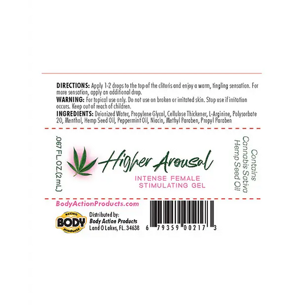 Higher Arousal Female Stimulating Gel - 1/2 oz