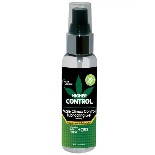 Higher Control Climax Control Gel for Men w/Hemp Seed Oil - 2 oz - Sexual Enhancers