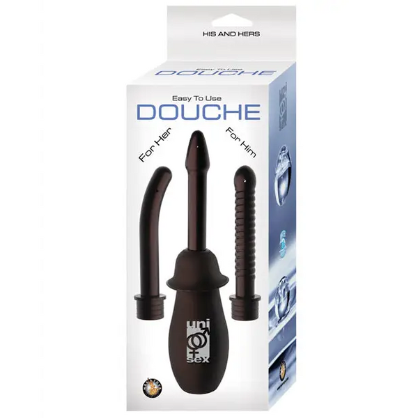 His & Hers Easy To Use Douche - Black - Anal Products