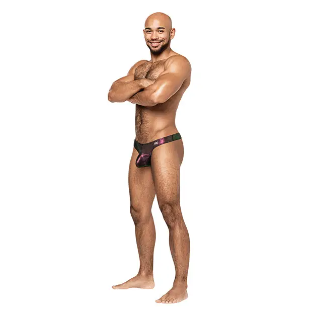 Hocus Pocus Stretch Poly Spandex Uplift Bong Thong Purple S/M - Lingerie - Packaged