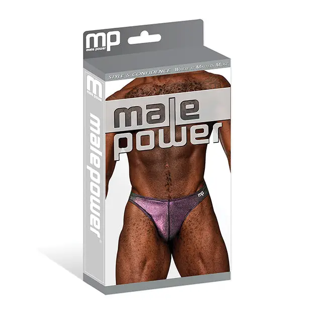 Hocus Pocus Stretch Poly Spandex Uplift Bong Thong Purple S/M - Lingerie - Packaged