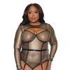 Holiday Metallic Fishnet Shrug Black/Gold OS/XL