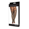 Holiday Metallic Fishnet Toeless Stockings Black/Gold OS/XL