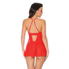 Holiday Scallop Stretch Lace & Mesh Bab