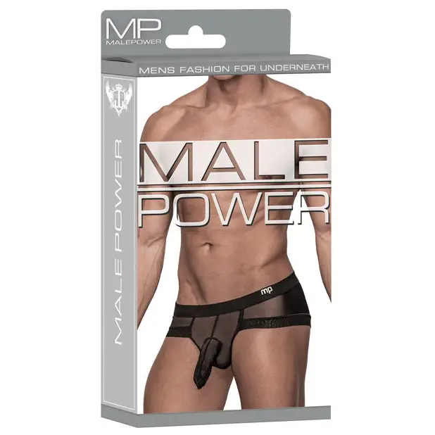 Hoser Stretch Mesh Micro Mini Short Black SM - Lingerie - Packaged