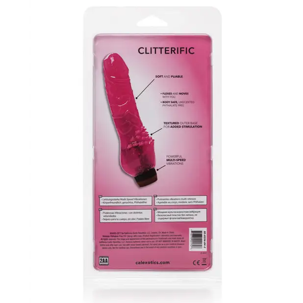 Hot Pinks Jelly Clitterific - Vibrators