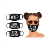 Hott Products Mask-erade Masks - F Covid/WTF?/New Normal X Pack of 3 - Novelties