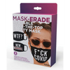 Hott Products Mask-erade Masks - F Covid/WTF?/New Normal X Pack of 3 - Novelties