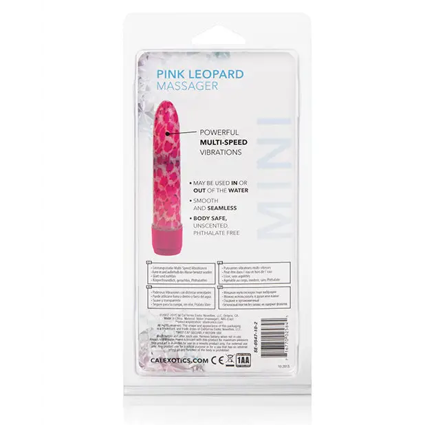 Houston’s Pink Leopard Vibe 4.25’’ Dildo - Vibrators
