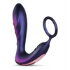 Hueman Black Hole Anal Vibrator w/Cock Ring - Purple - Anal Products