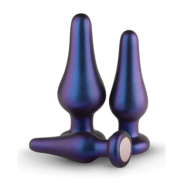 Hueman Comets Butt Plug Set of 3 - Purple - Anal Products
