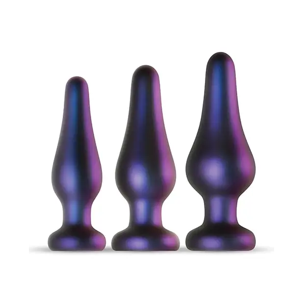 Hueman Comets Butt Plug Set of 3 - Purple - Anal Products