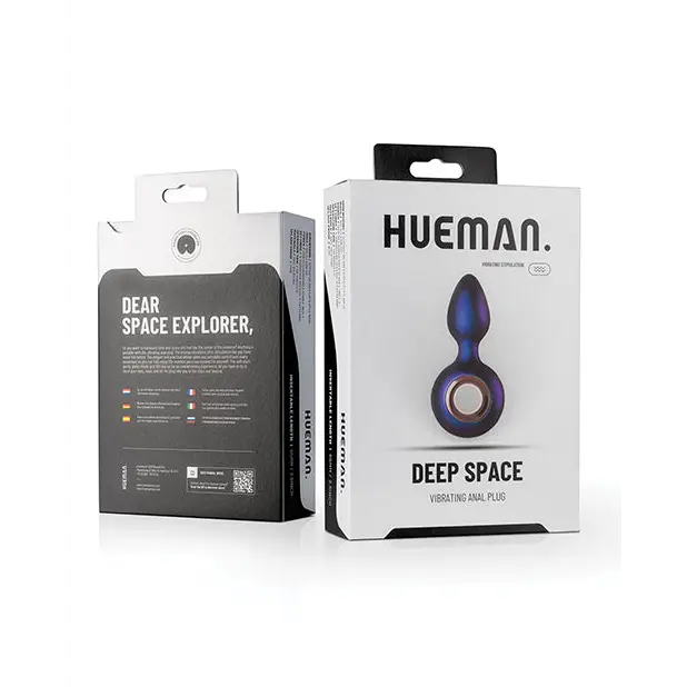 Hueman Deep Space Vibrating Anal Plug - Purple - Anal Products