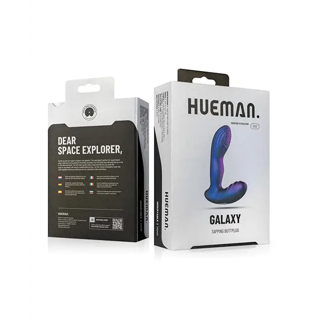 Hueman Galaxy Tapping Butt Plug - Purple
