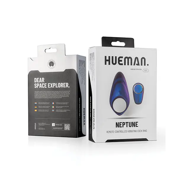 Hueman Neptune Vibrating Cock Ring - Purple - Penis Enhancement