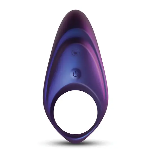 Hueman Neptune Vibrating Cock Ring - Purple - Penis Enhancement