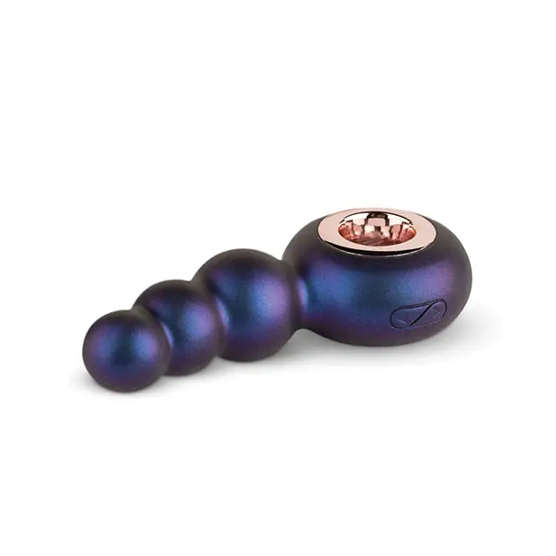 Hueman Outer Space Vibrating Anal Plug - Purple - Anal Products