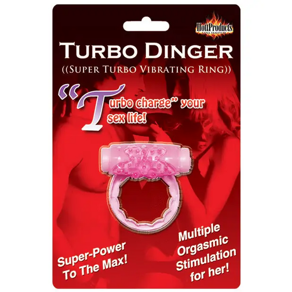 Humm Dinger Turbo Vibrating Cockring - Magenta - Stimulators