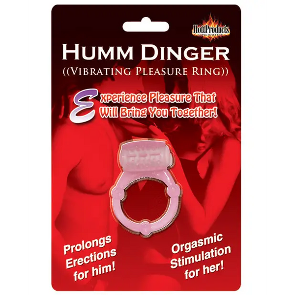 Humm Dinger Vibrating Cockring - Magenta - Stimulators