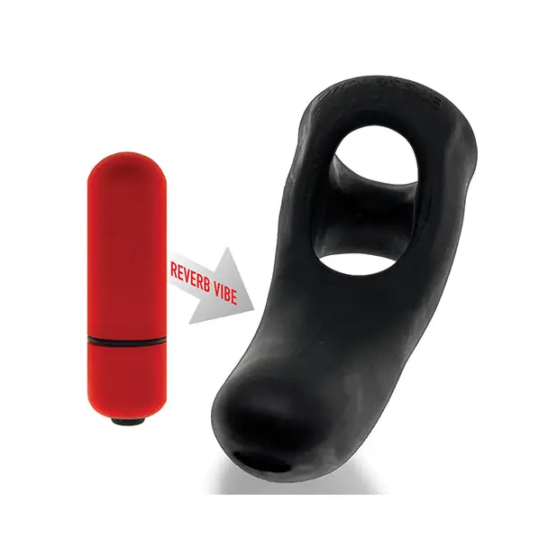 Hunky Junk Buzzfuck Sling w/Taint Vibe - Tar Ice - Penis Enhancement