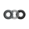 Hunky Junk C Ring Multi Pack - Asst. Colors Pack of 3 - Penis Enhancement