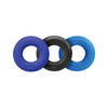 Hunky Junk C Ring Multi Pack - Cobalt Pack of 3 - Penis Enhancement