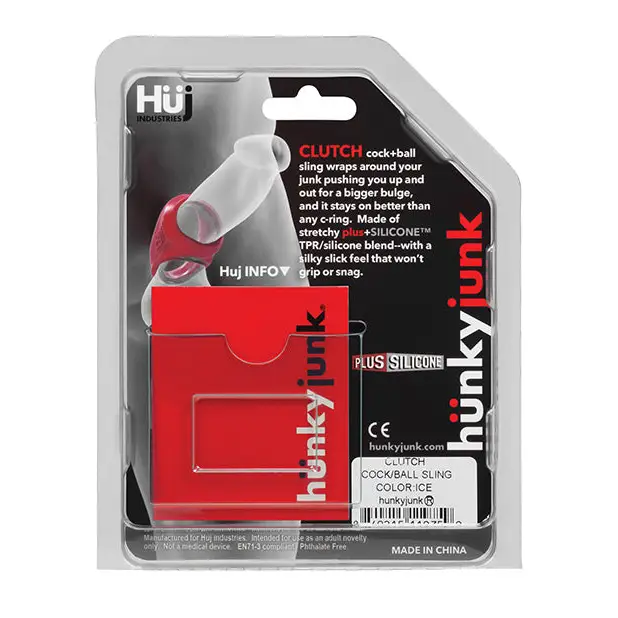 Hunky Junk Clutch Cock & Ball Sling - Cobalt - Penis Enhancement