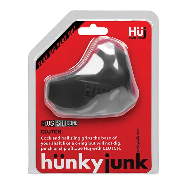 Hunky Junk Clutch Cock & Ball Sling - Tar - Penis Enhancement