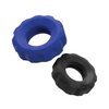 Hunky Junk Cog Ring 2 Size Double Pack - Cobalt & Tar Pack of 2 - Penis Enhancement