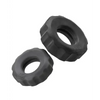 Hunky Junk Cog Ring 2 Size Double Pack - Tar & Stone Pack of 2 - Penis Enhancement