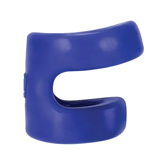 Hunky Junk Connect Cock Ring w/Balltugger - Cobalt - Penis Enhancement