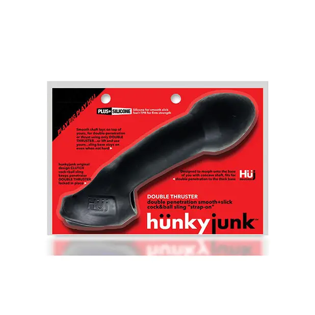 Hunky Junk Double Thruster Sling - Tar Ice - Gay & Lesbian Products