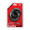 Hunky Junk Duo Linked Cock & Ball Rings - Tar - Penis Enhancement